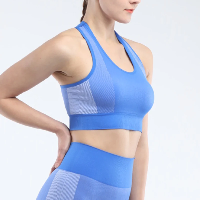Высококачественный комплект из 2 предметов для тренировок Женский бесшовный