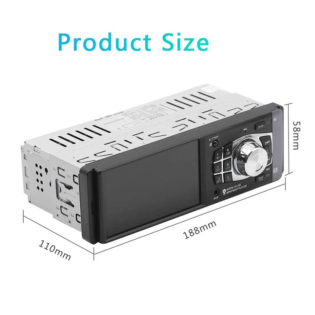 Автомобильный мультимедийный MP5/MP4/MP3 плеер, аудио стерео SWM-4012B, автомагнитола 4," HD AUX BT USB FM U диск заднего вида 92