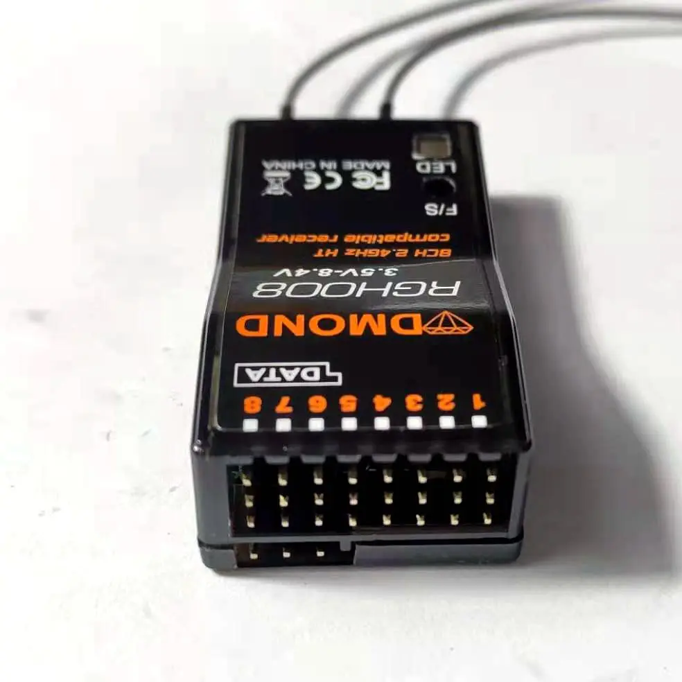 DMOND RGH008 8ch телеметрии граупнер HoTT + SUMD совместимый приемник GR 12L 32L MZ 32 12 10 MC 28