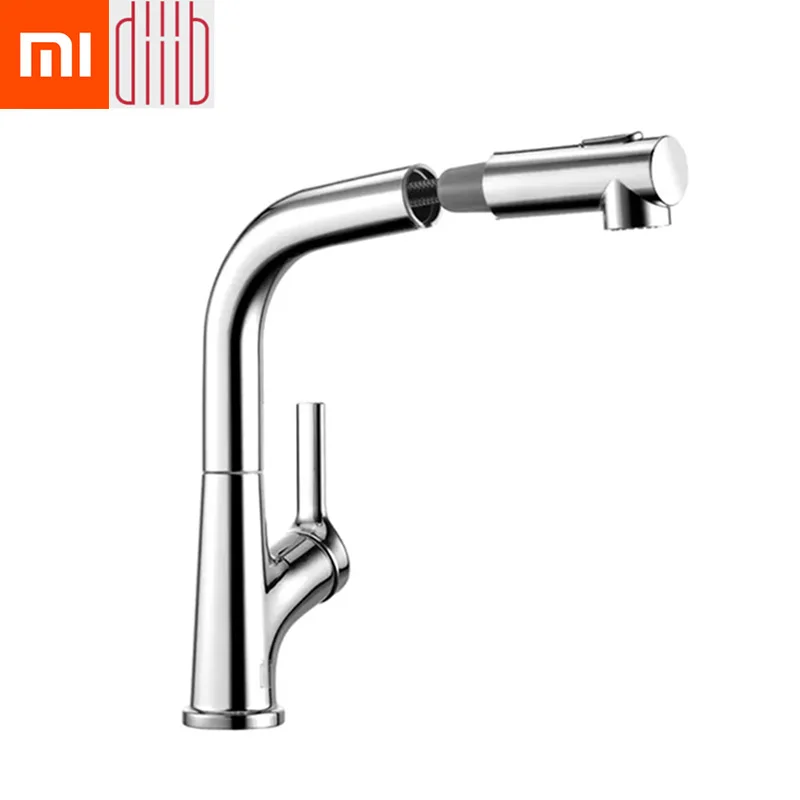 Xiaomi Dabai смеситель для раковины ванной комнаты с выдвижным опрыскивателем для полоскания и полоскания холодной и горячей ванной кран 2 режима смесителя
