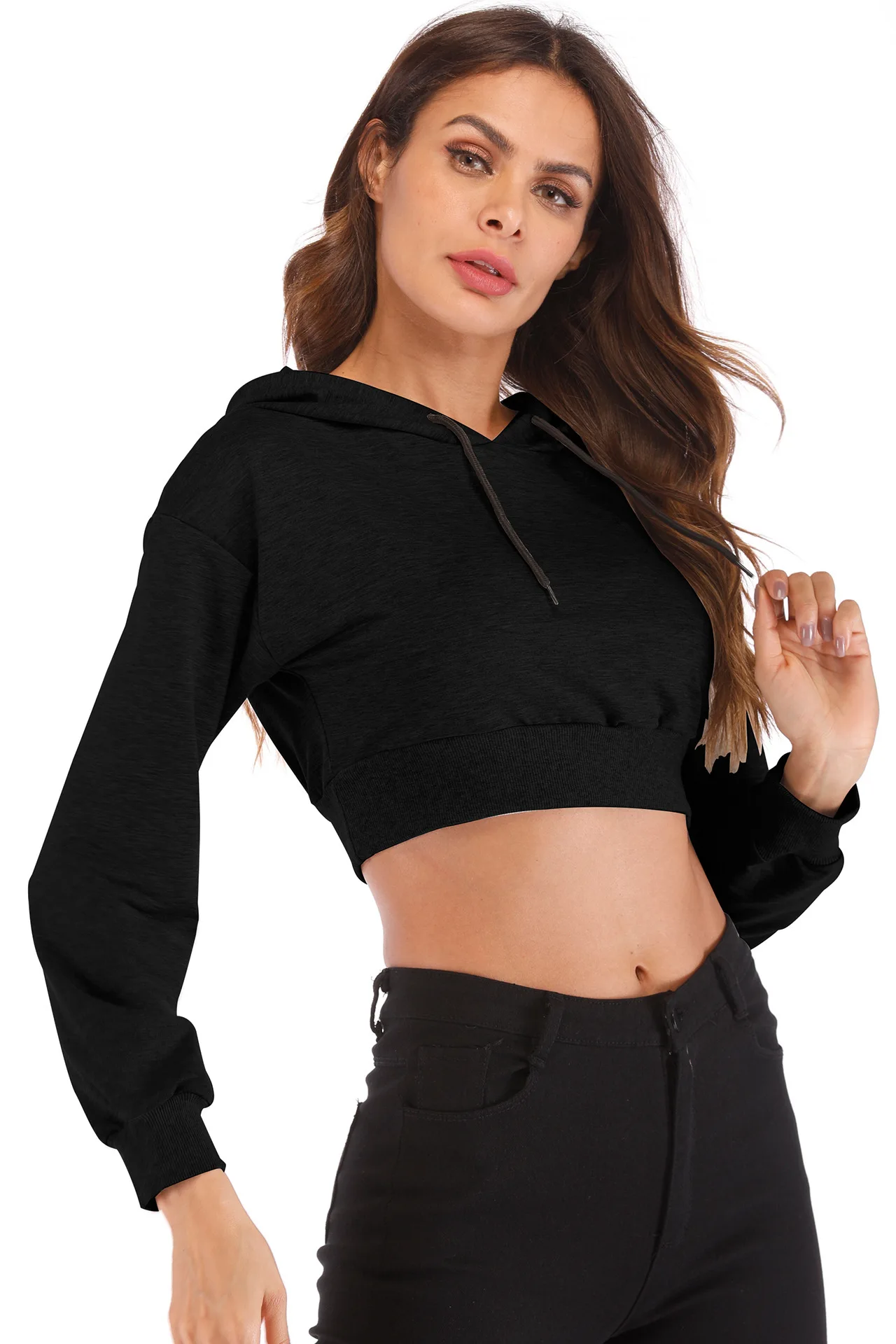 Женский хлопковый свитер Kaguster толстовка с капюшоном и принтом в виде змеи