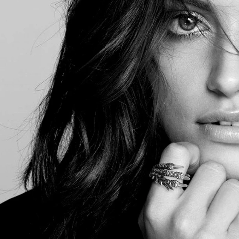 1 предмет Новинка унисекс когти дракона кольца Нержавеющая сталь группа Для