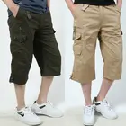 Короткие штаны-карго мужские, дышащие, повседневные, пляжные шорты большого размера, весна-осень, 2021