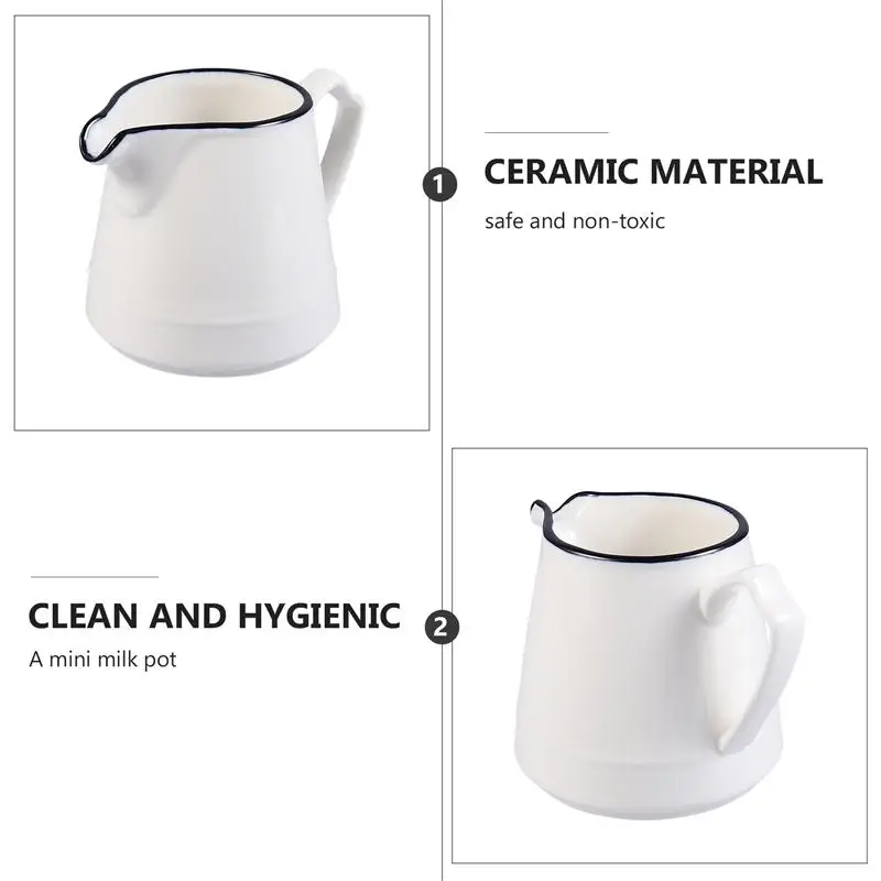

1pc Ceramics Milk Cup Milk Jug Practical Coffee Cup Sauce Cup for Daily Use