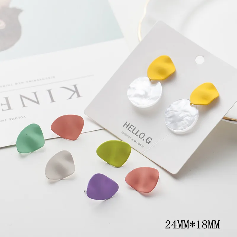 10 шт. 24*18 мм модные необычные серьги крашеные гвоздики с подвеской|Ювелирная