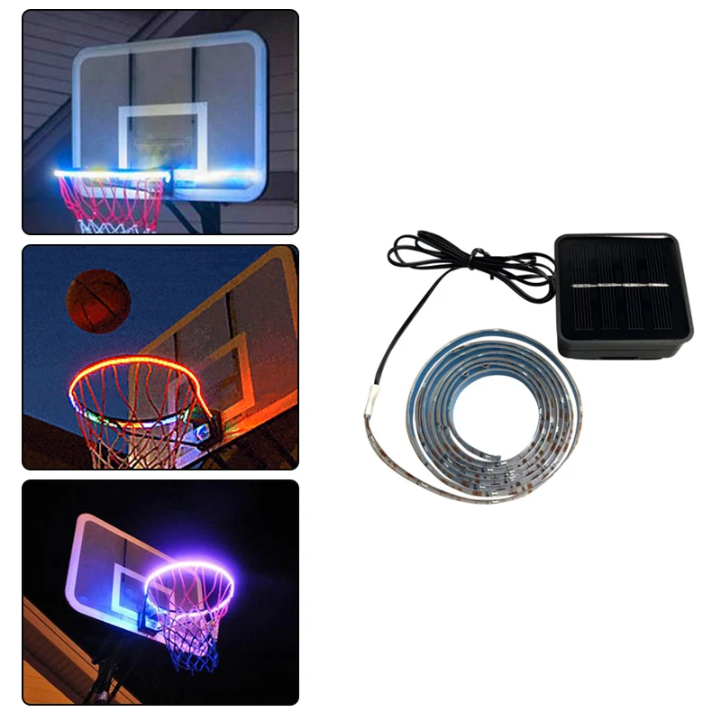 

LED Basket Hoop Solar Light Playing At Night Lit Basketball Rim Attachment Helps You Shoot Hoops At Night LED Strip Lamp