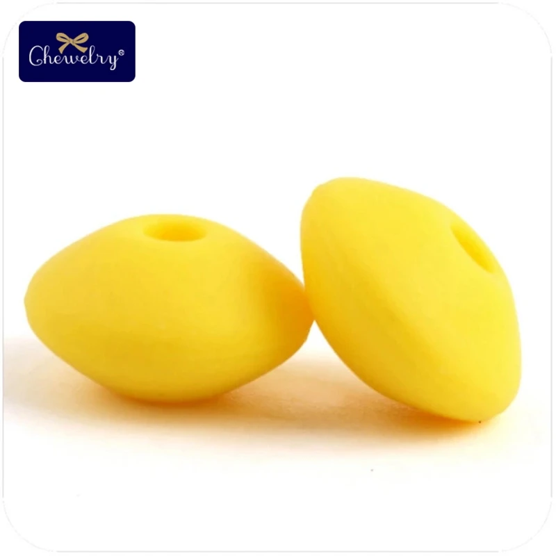 20PC Yellow Перламутровый силиконовый Прорезыватель 10 мм 20 шт Силиконовые Бусины DIY Бусины Пищевой класс силиконовые счеты бусины зубные кольца для детей ожерелье Успокаивающая игрушка - Цвет: 20PC Yellow