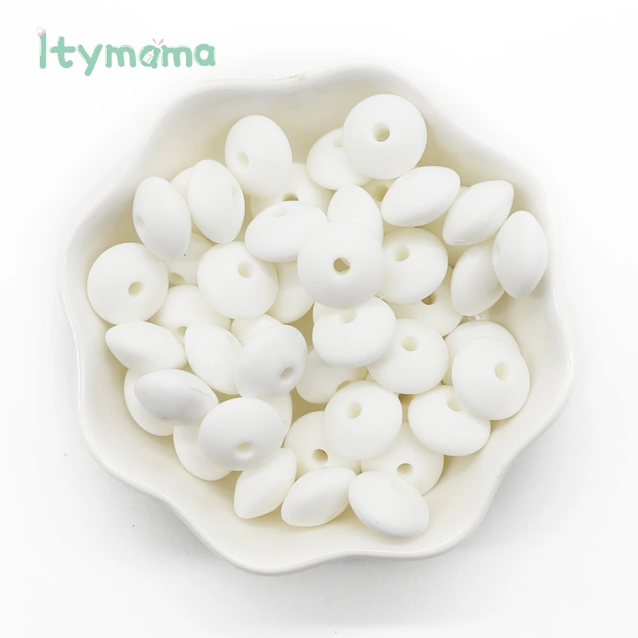 60pc BD020-2 Itymama, 60 шт., пищевые силиконовые счеты, бусины, жемчуг, силиконовые бусины, сделай сам, Прорезывание Зубов, уход за ребенком, ожерелье, соска, цепочка, детский Прорезыватель - Цвет: 60pc BD020-2