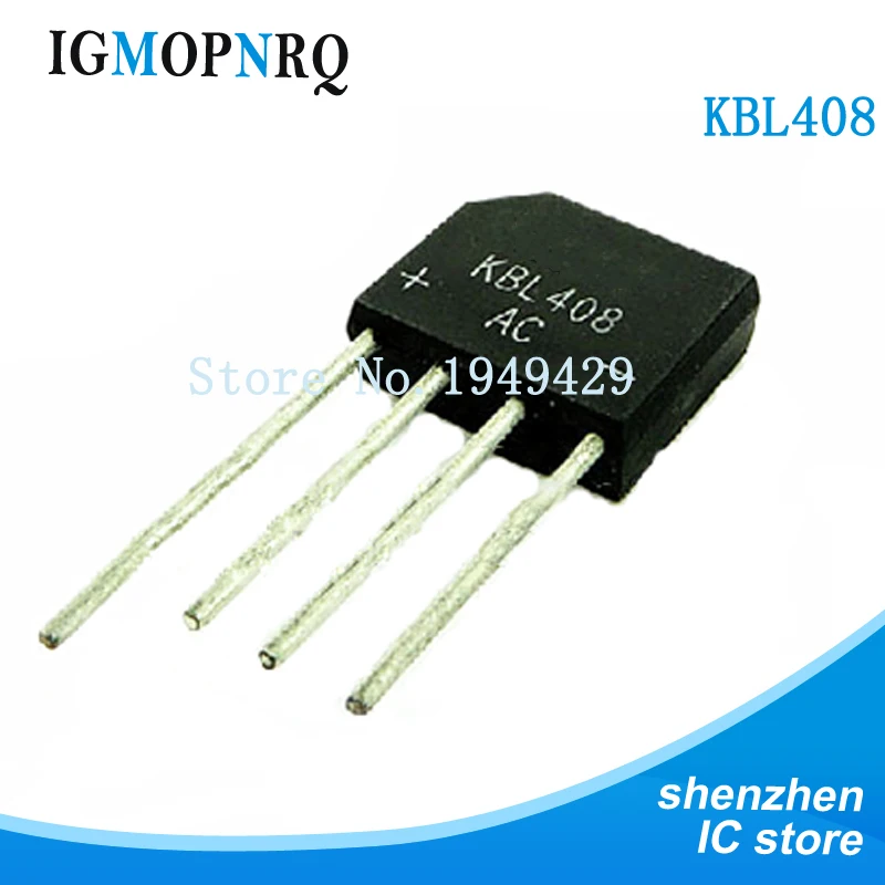 10 шт. KBL408 KBL 408 4A 800V Выпрямитель моста с застежкой молнией новый мост|bridge rectifier| |