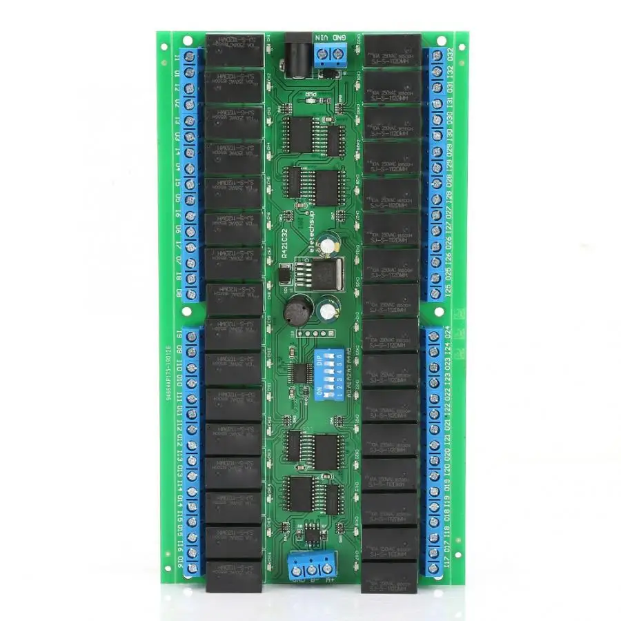 DC12V последовательный порт 32 канала переключатель управления релейный модуль