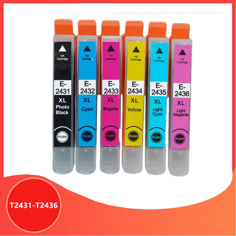 Чернильный картридж для Epson T24 T2431 T2432 T2433 T2434 T2435 T2436 XP 55 760 850 860 950 750 принтер|Детали