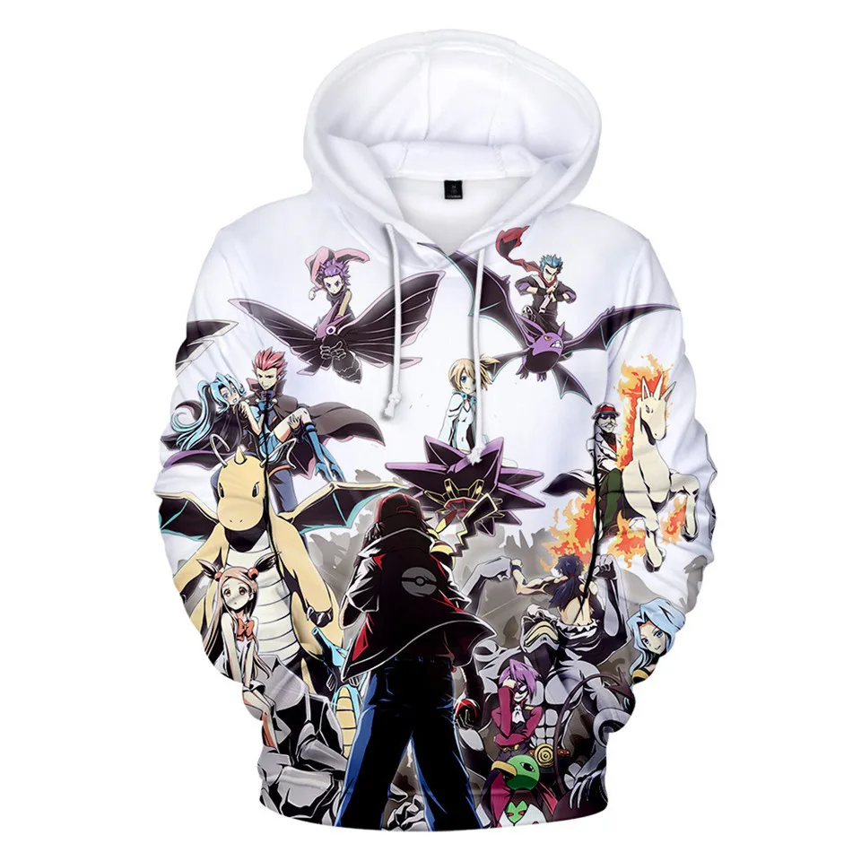 3-20 Years Hoodies Pokemon Umbreon Pikachu 3D Printed Hoodie Boys Girls Harajuku Sweatshirt Streetwear Jacket Coat Kids Clothes