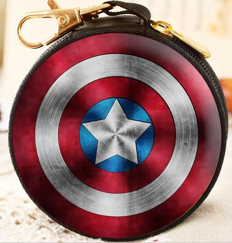 Фигура Мстителей Marvel игрушки Железный человек паук Капитан щит кошелек игрушка кукла для детей Подарки для детей - Цвет: 5