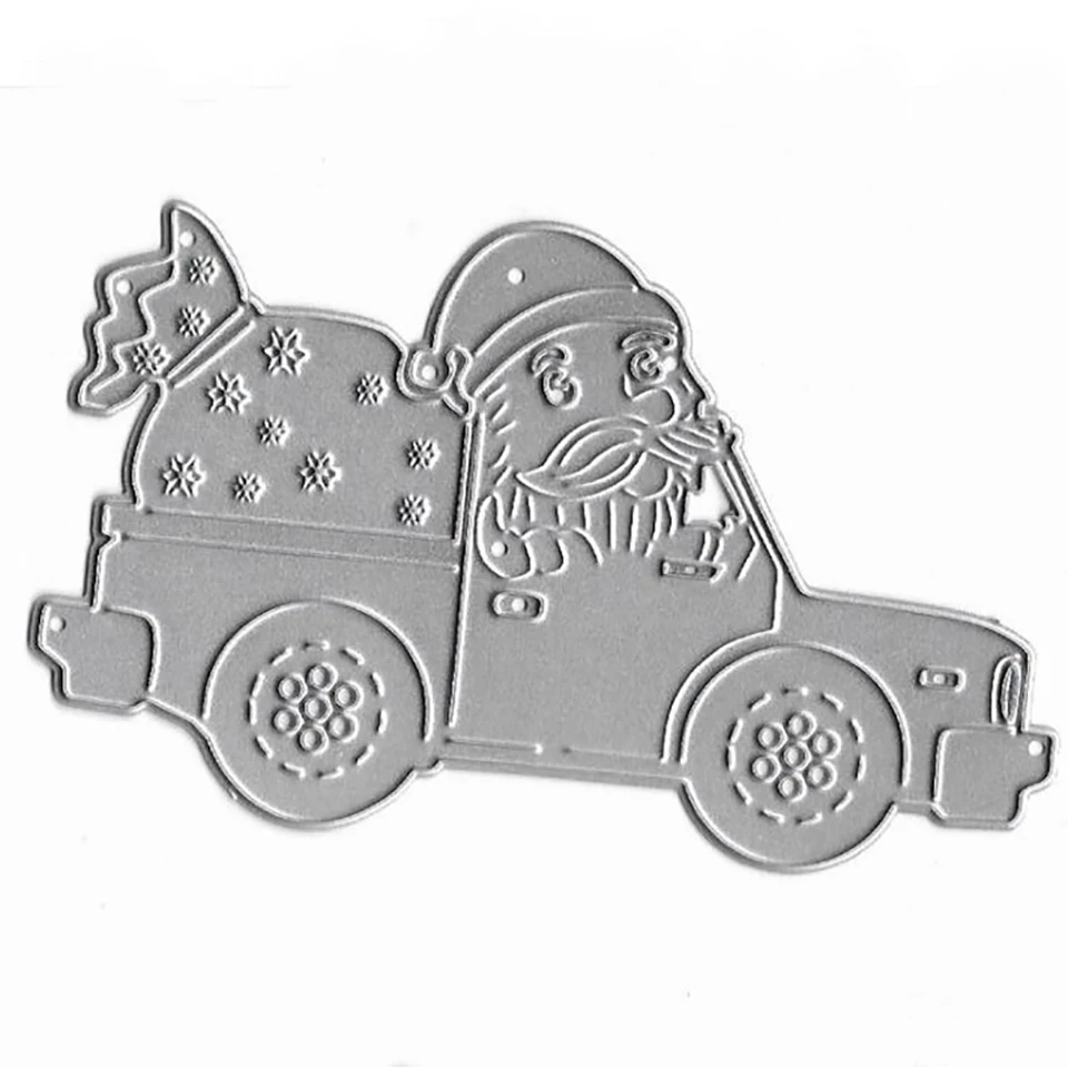 2019 год Рождественский Санта-Клаус металлические Вырубные штампы искусственная