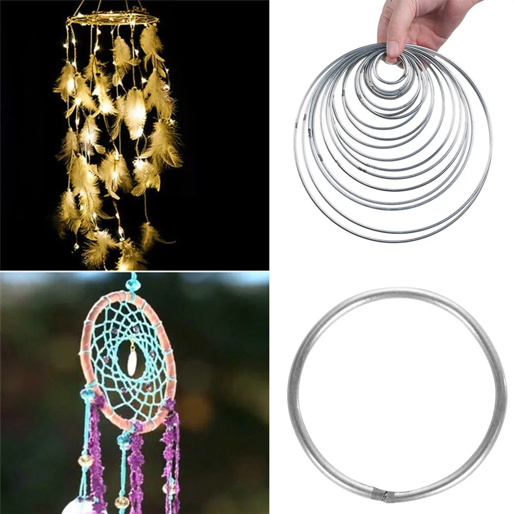 Кольцо Ловец снов металлическое круглое 1 шт.|Ловцы и подвесные украшения| |