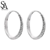 sa silverage bright earrings s925 sterling silver sparkling fine light luxury vintage earrings for women drop 2021