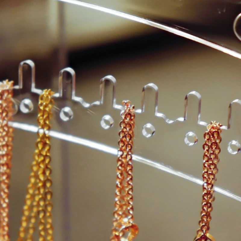 

Portable Earrings Ring Display Stand Shelf Dustproof Transparent Plastic Jewelry Storage Box Drawer Women Necklace Bracelet