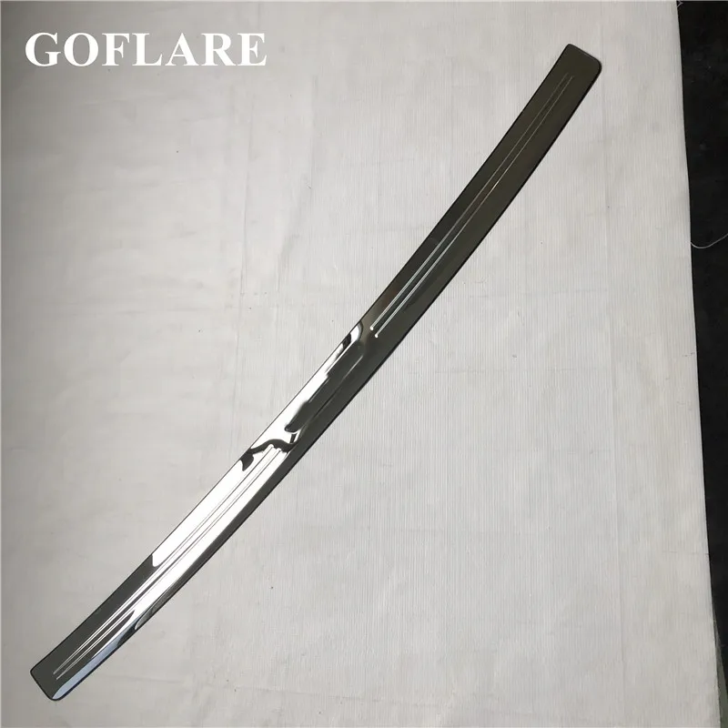 rear trunk trim 1pcs Задний для багажника, бампера шаг Gurad протектор Накладка для NISSAN SERENA C26 C27 2010 2012 бампер-порог Накладка крышки - Цвет: rear trunk trim 1pcs
