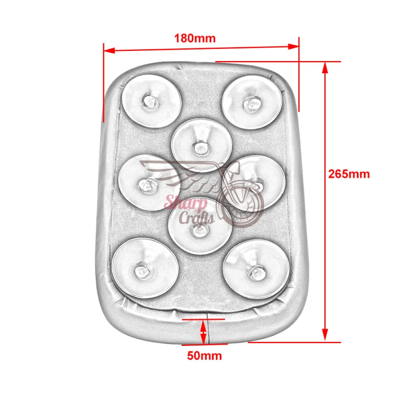 Подушка заднего пассажирского сиденья для мотоцикла 8 присосок подушка на