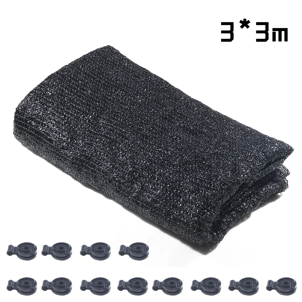 

40% Black Sunblock Shade Cloth Anti-UV Sunshade Net Outdoor Sun Mesh Shade UV Protection Net For Garden Plant Greenhouse Tools