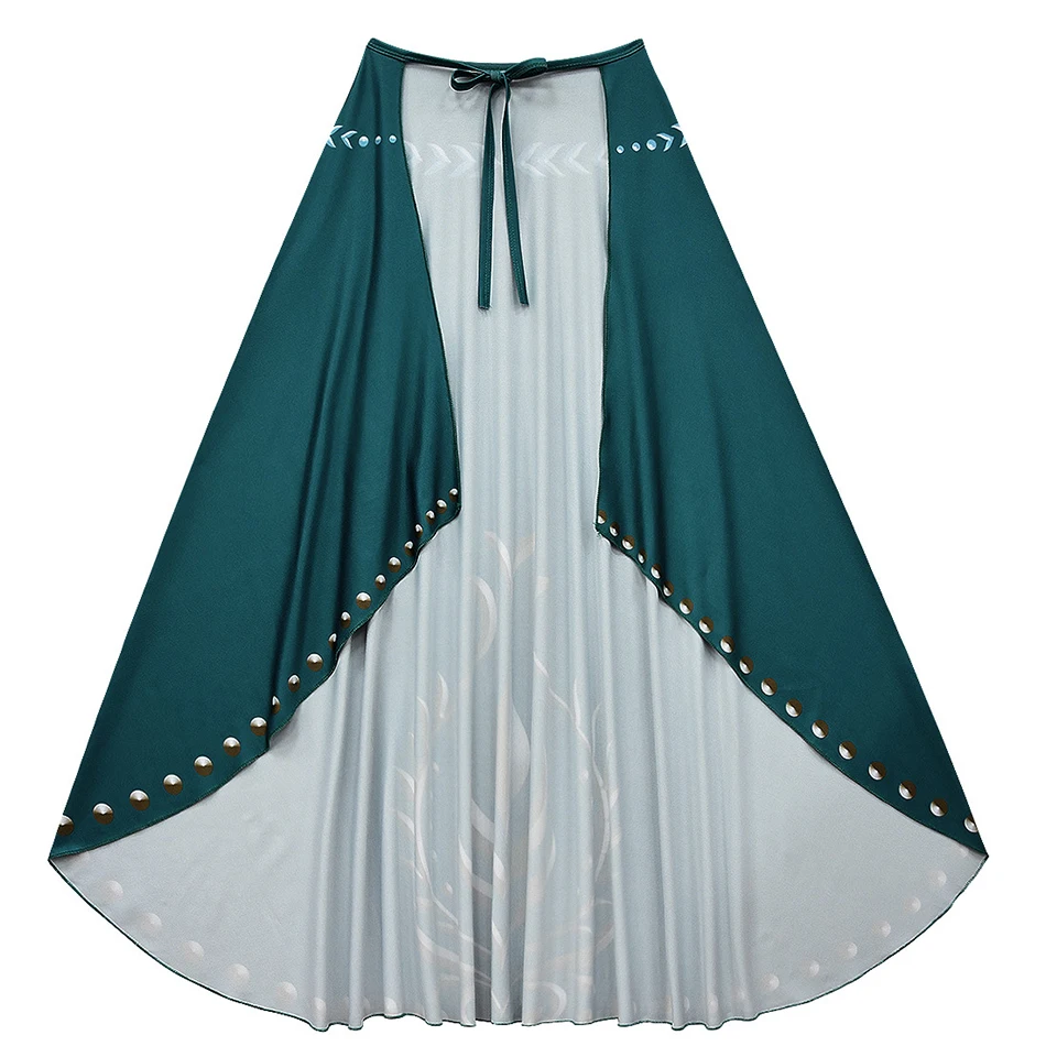 

Elsa Anna Girls Princess Dress Up Outfit Birthday Christmas Party Clothing Costume Anne Halloween Clothes Dress