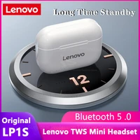 2020 lenovo lp1s tws earphone wireless bluetooth 5 0 headphones gaming hifi headset low tone touch stereo bass noise reduction