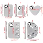 Палетка из нержавеющей стали, лоток для смешивания, лопатка, набор для дизайна ногтей, школьные принадлежности, акварельная масляная краска, макияж