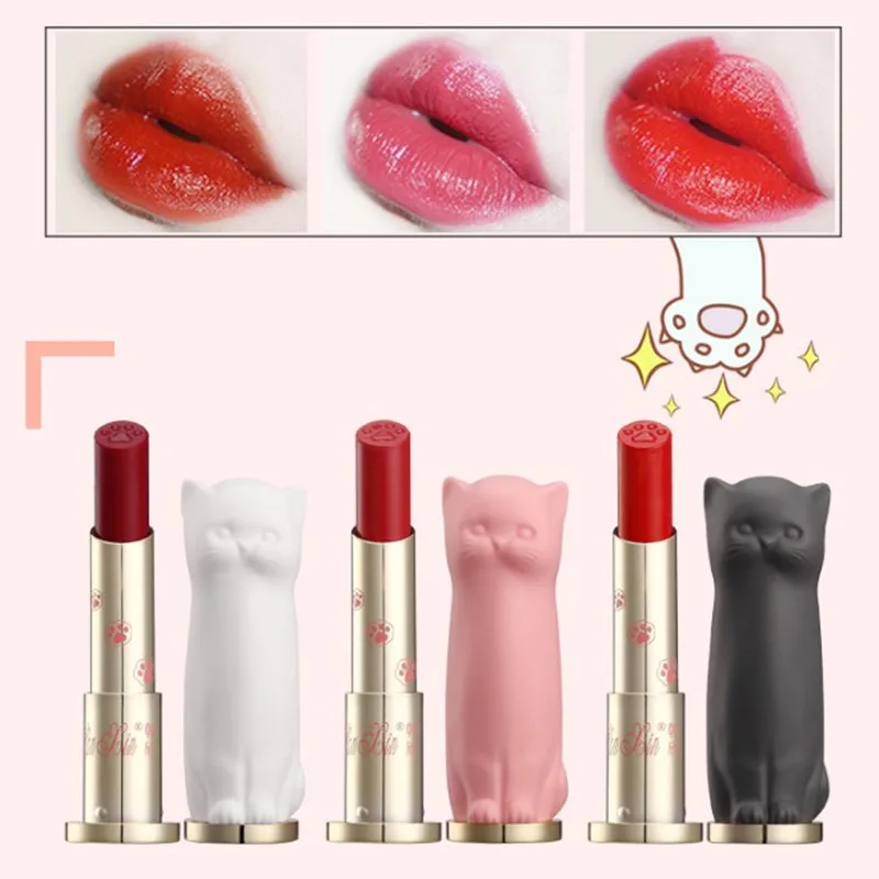 3 шт./компл. губная помада для кошек набор макияжа водостойкая долговечная