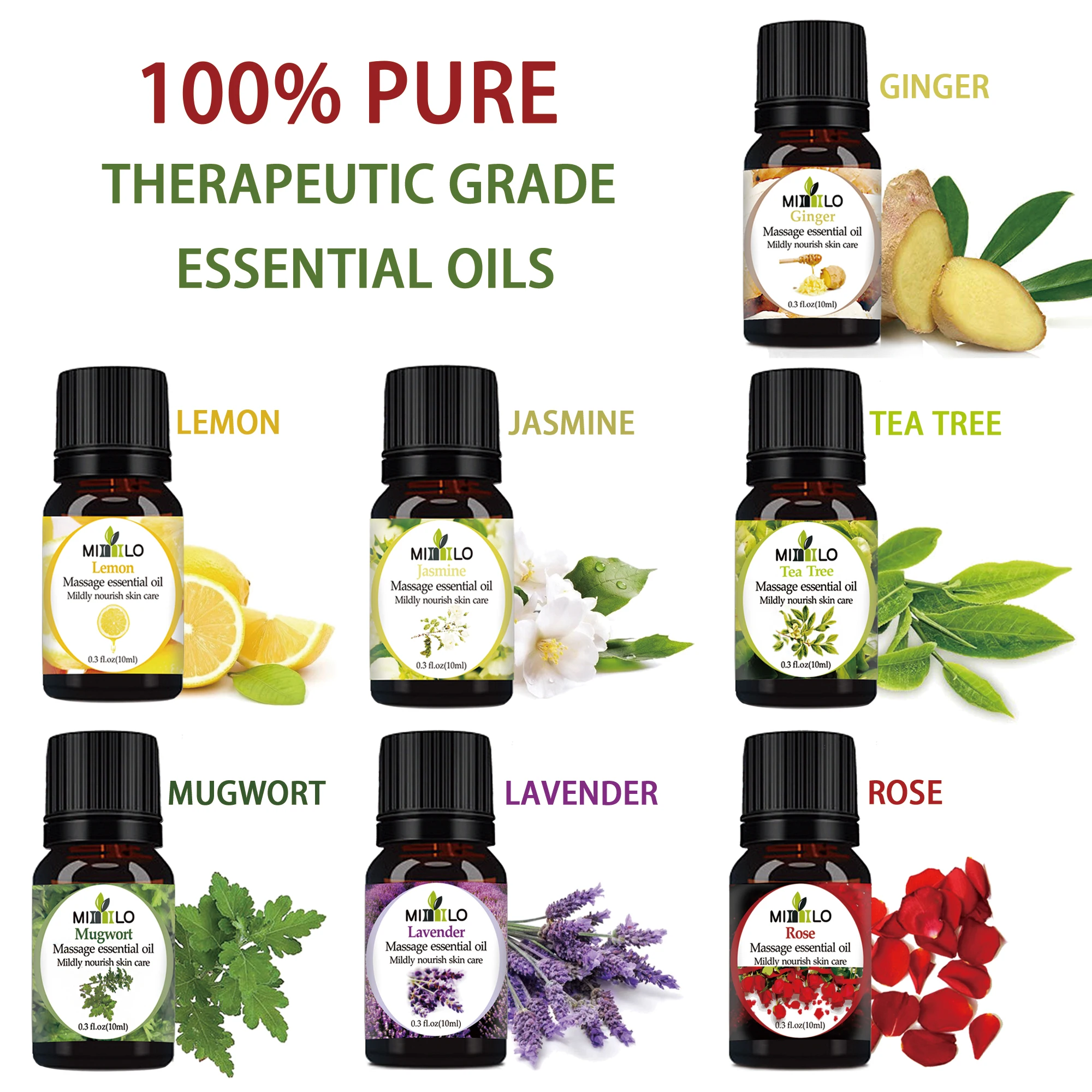 100% натуральный лидер продаж чистое растительное эфирное масло имбирное для