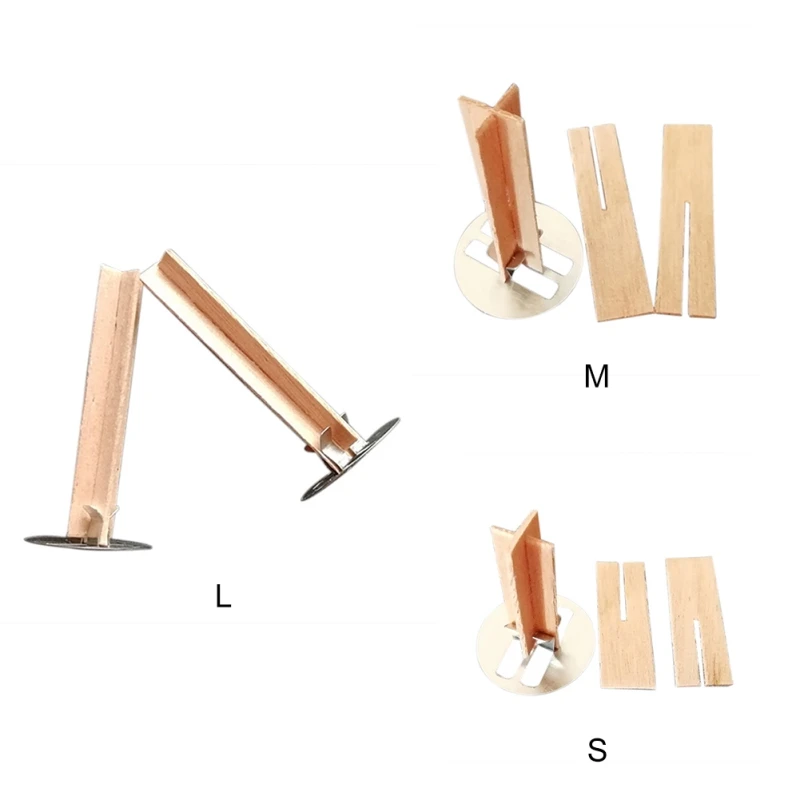 10 шт. Горячие DIY ручной работы из натурального дерева Core соевый воск фитиль свечи