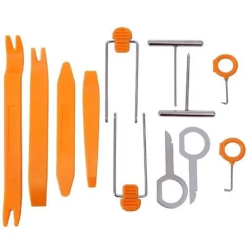 

POSSBAY Car Auto Removal tool Orange Vehicle Dash Trim Tool Car Door Panel Audio Dismantle Remove Install Pry Kit Refit Set