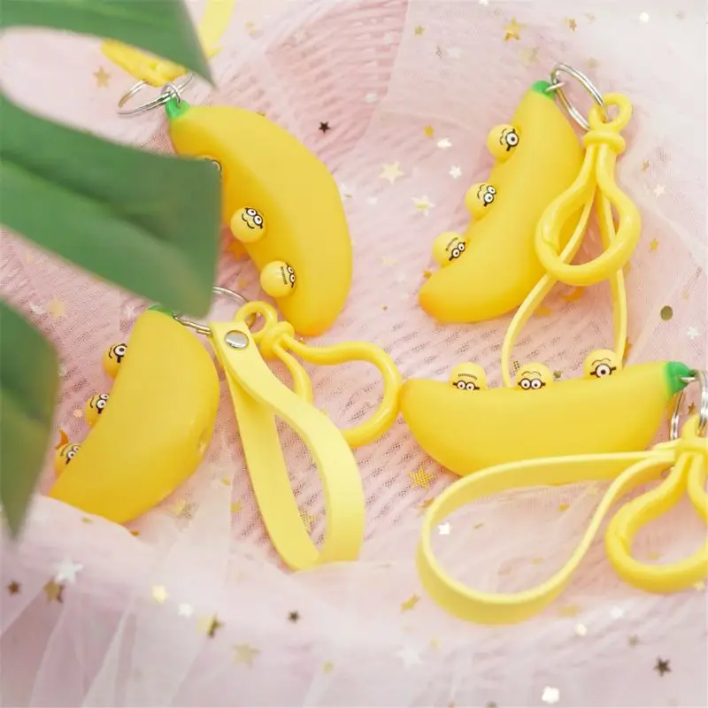 

Banana Keychain Pendant Squeeze Toy Stress Relief Novelty Gag Toys Kid Toy Gift