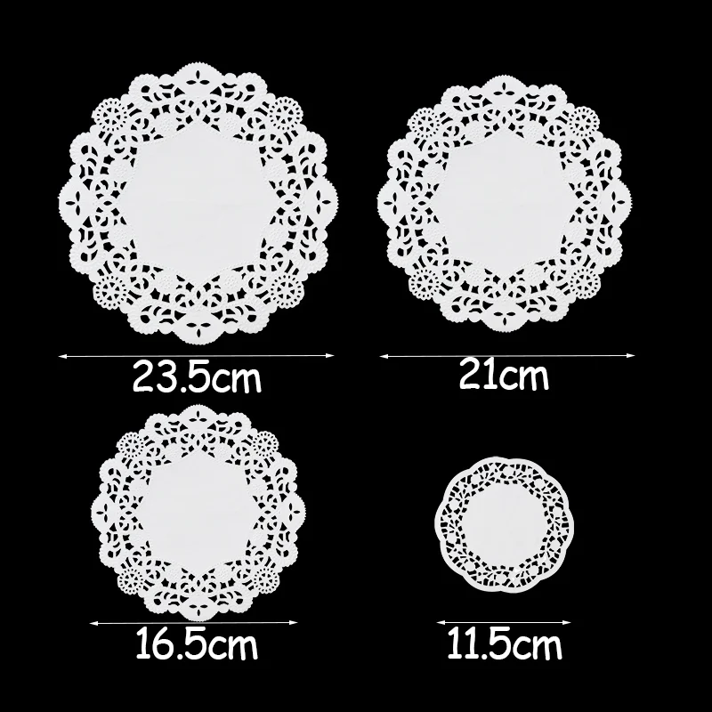 Бумажные салфетки белая декоративная столовая посуда с кружевным рисунком для