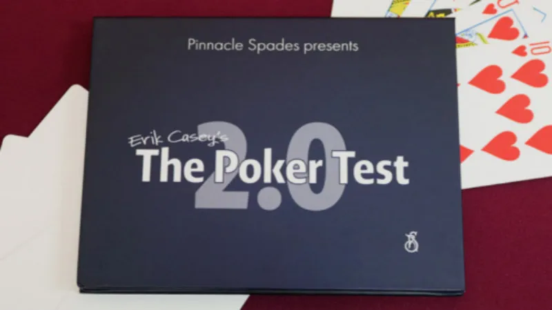 

Poker Test 2.0 by Erik Casey(Gimmick and Online Instructions) Card Magic Tricks For Professional Magicians Decks Close up