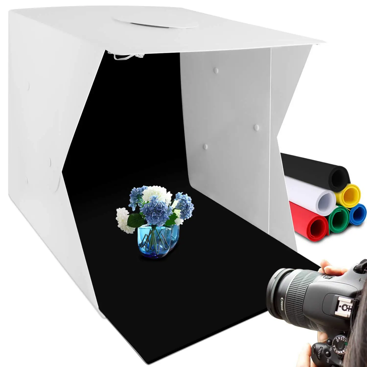 Tabletop Shooting 40cm small studio 4 LED light strip Soft box mini set portable simple photo props | Электроника