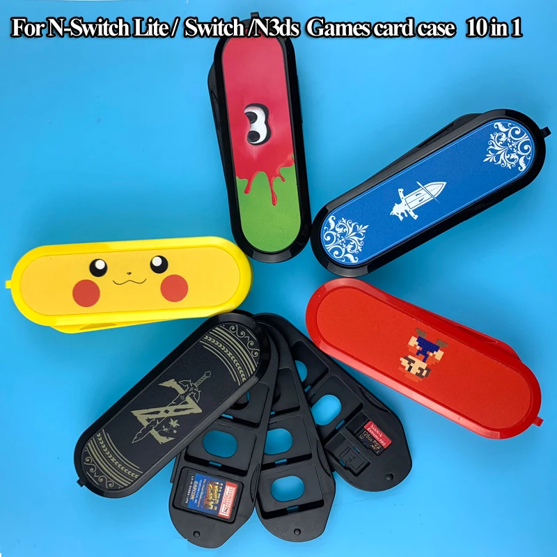 Жесткий чехол 10 в 1 коробка для хранения игровых карт держатель мультяшный Nintendo
