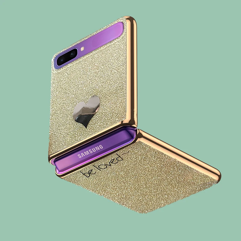 

Case for Samsung Galaxy Z Flip Mobile Phone Shell Z Flip Folding Protective Case F7000 Light Luxury Protective Back Cover