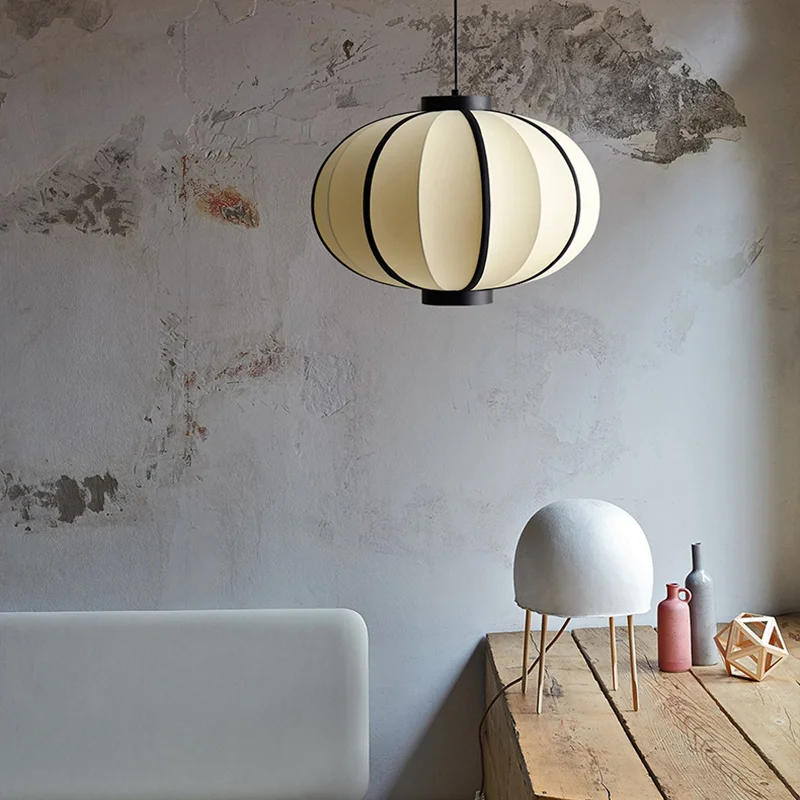 Новый тканевый подвесной светильник E27 в скандинавском стиле простой и