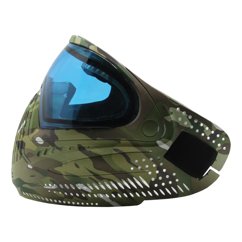Большая камуфляжная Тактическая Военная пейнтбольная маска Lotus для страйкбола