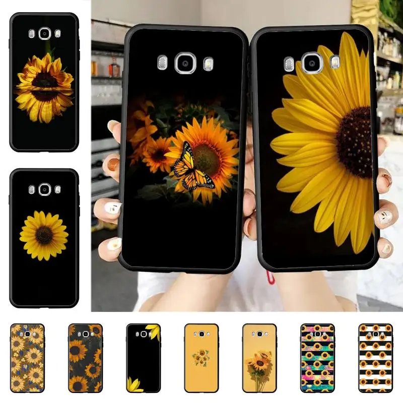 

YNDFCNB Colorful Sunflower Phone Case for Samsung J 4 5 6 7 8 prime plus 2018 2017 2016 J7 core
