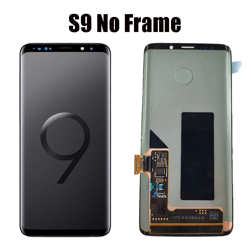 2960*1440 ЖК-дисплей с рамкой для SAMSUNG Galaxy S9 дисплей S9+ Plus G960 G965 сенсорный экран дигитайзер с сервисным пакетом - Цвет: S9 No Frame