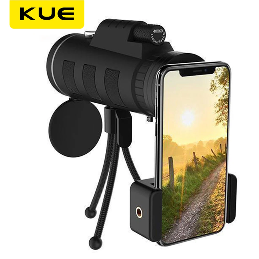 

40x60 телескоп зум объектив мобильного телефона для смартфона камера Кемпинг походы рыбалка с компасом телефонный Зажим Штатив