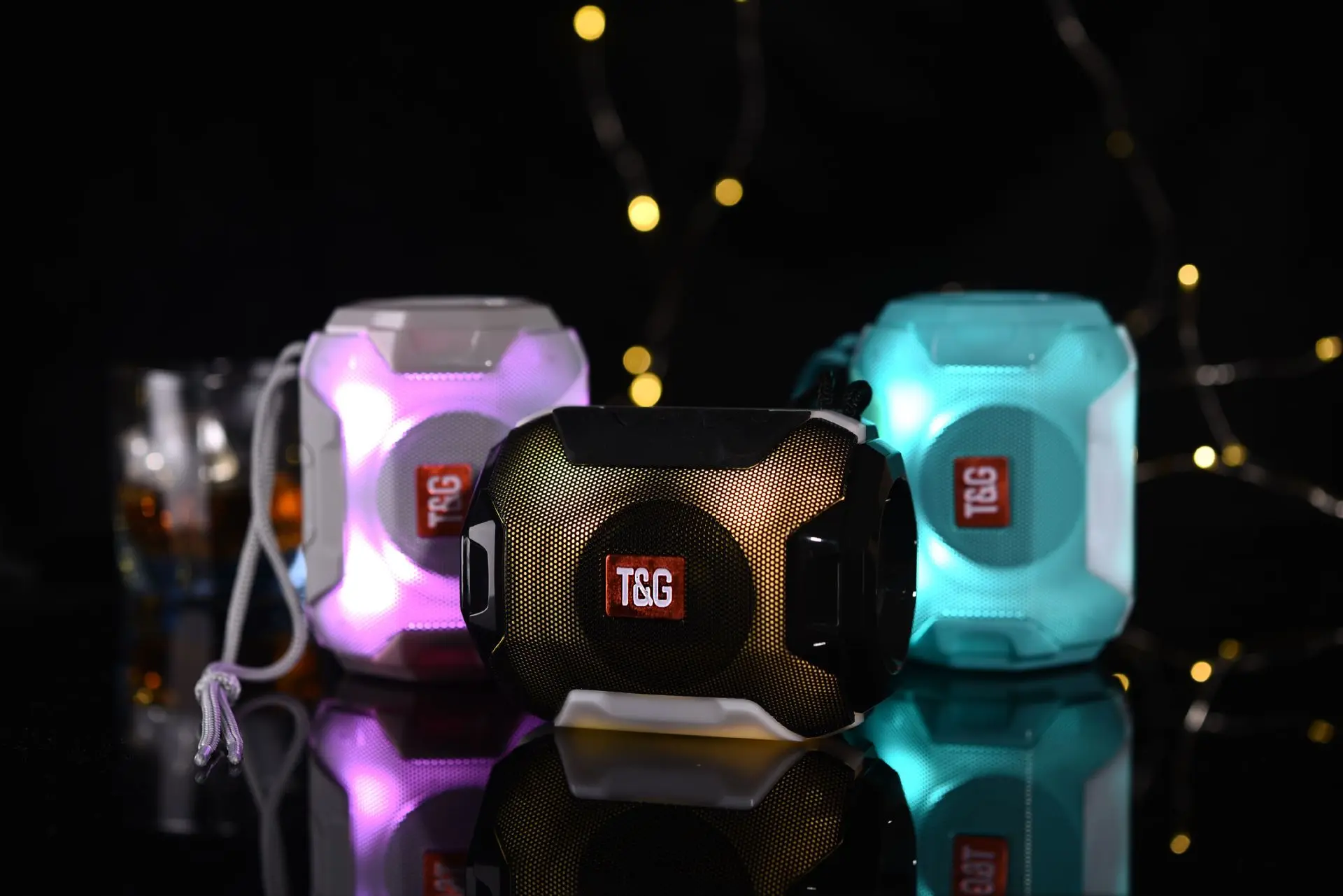 Аккумуляторная Bluetooth Колонка TG162 мини портативная цветная светодиодная