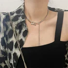 YC-UPGO Бохо С буквой B кулон длинной цепи воротник ожерелье для женщин Женские Модные Винтажные Многоуровневая серебро Цвет, ювелирное изделие, подарок