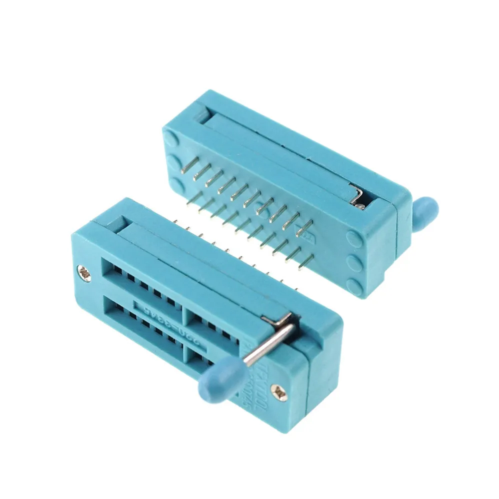 1 шт. тестовая ИС DIP ZIF ZIP Socket 20-контактный шаг 2 54 мм два ряда расстояние 7 62 0 3