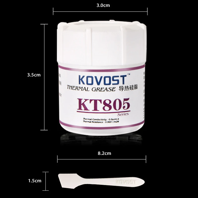 KOVOST KT805 Термальность паста Силиконовая смазка CPU для рабочего стола Тетрадь