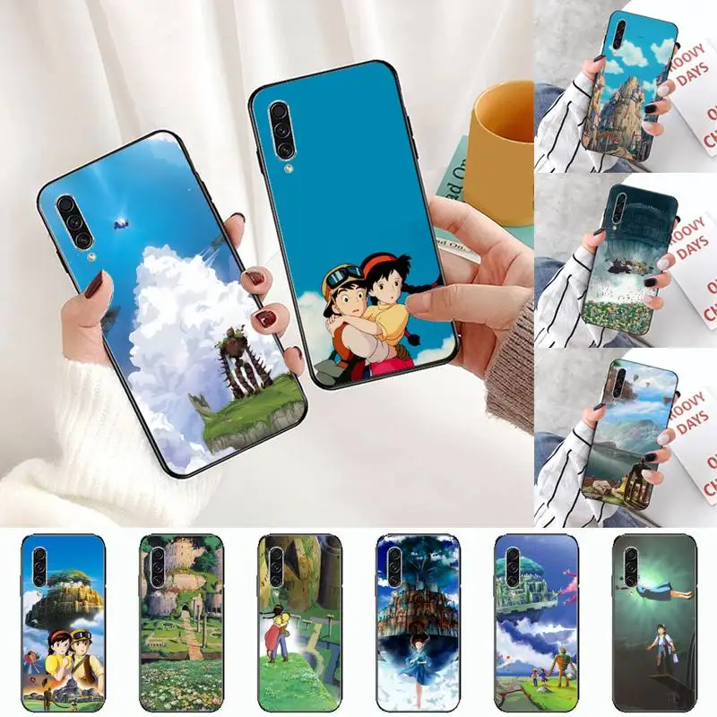 

Castle in the Sky Japan anime Phone Case For Samsung A S M Note 9 10 20 fe 21 71 30 ultra plus 5g 11 31 51 s