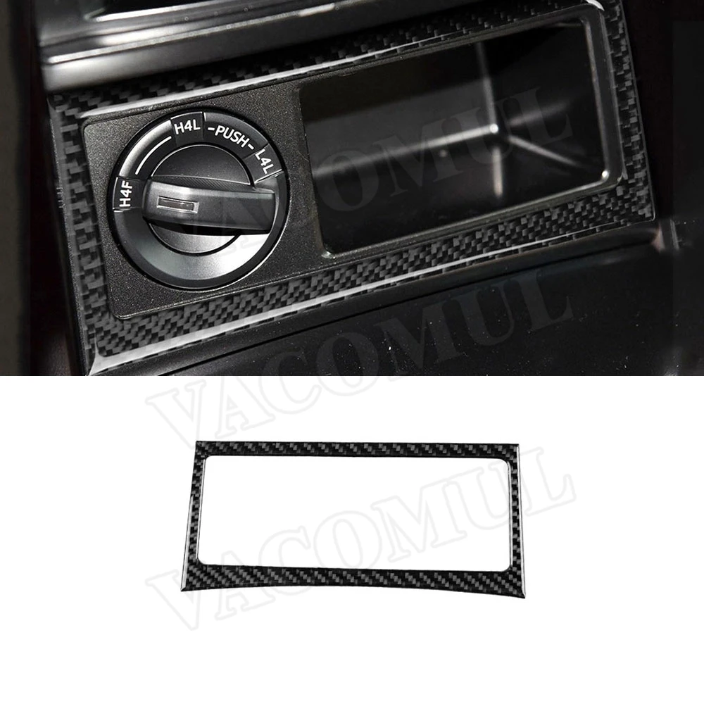 

Внутренняя отделка из углеродного волокна, четырехколесный привод, переключатель, панель, рамка, Наклейка для Toyota Land Cruiser Prado 2010-2018