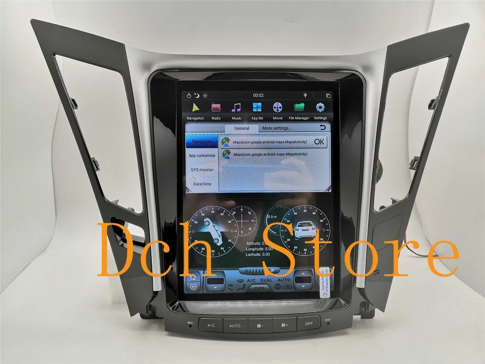 10,4 ''вертикальный экран Tesla стиль Android 8,1 автомобильный DVD gps навигатор плеер радио для hyundai sonata 2012 2013 PX6 CARPLAY