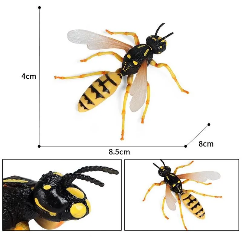 

New Simulation Animal Insect Bee Hornet Wasp Model Mini Insect Model Kids Cognitive Toys Gifts Early Education Toys